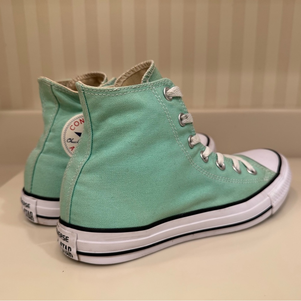 Converse Chuck Taylor All Star High Top Beach Glass Green Sneakers - Picture 9 of 16